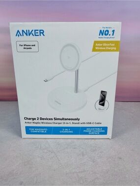 Anker MagGo Charging Stand White